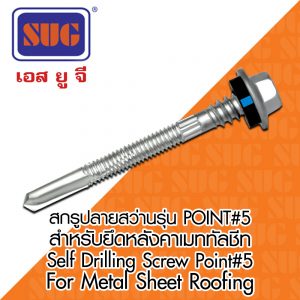 Point #5 Self Drilling Screw: Metal Sheet Roofing